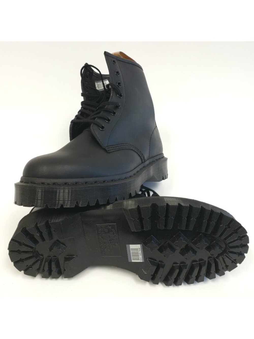 Dr. Martens Vegan 1460 Bex Mono Lace Up Combat Boots Black US Mens 8 / Womens 9 - Picture 6 of 8